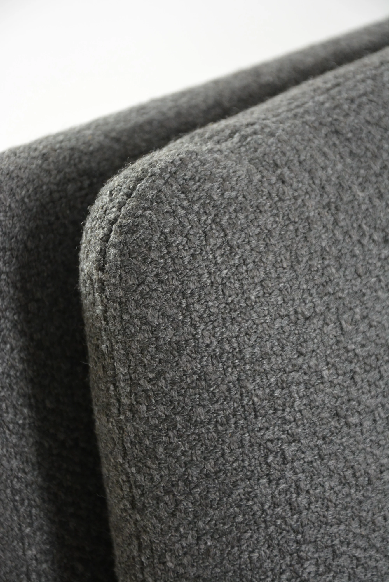 German_Modernist_Bench_in_Anthracite_Grey_Fabric_and_Chrome