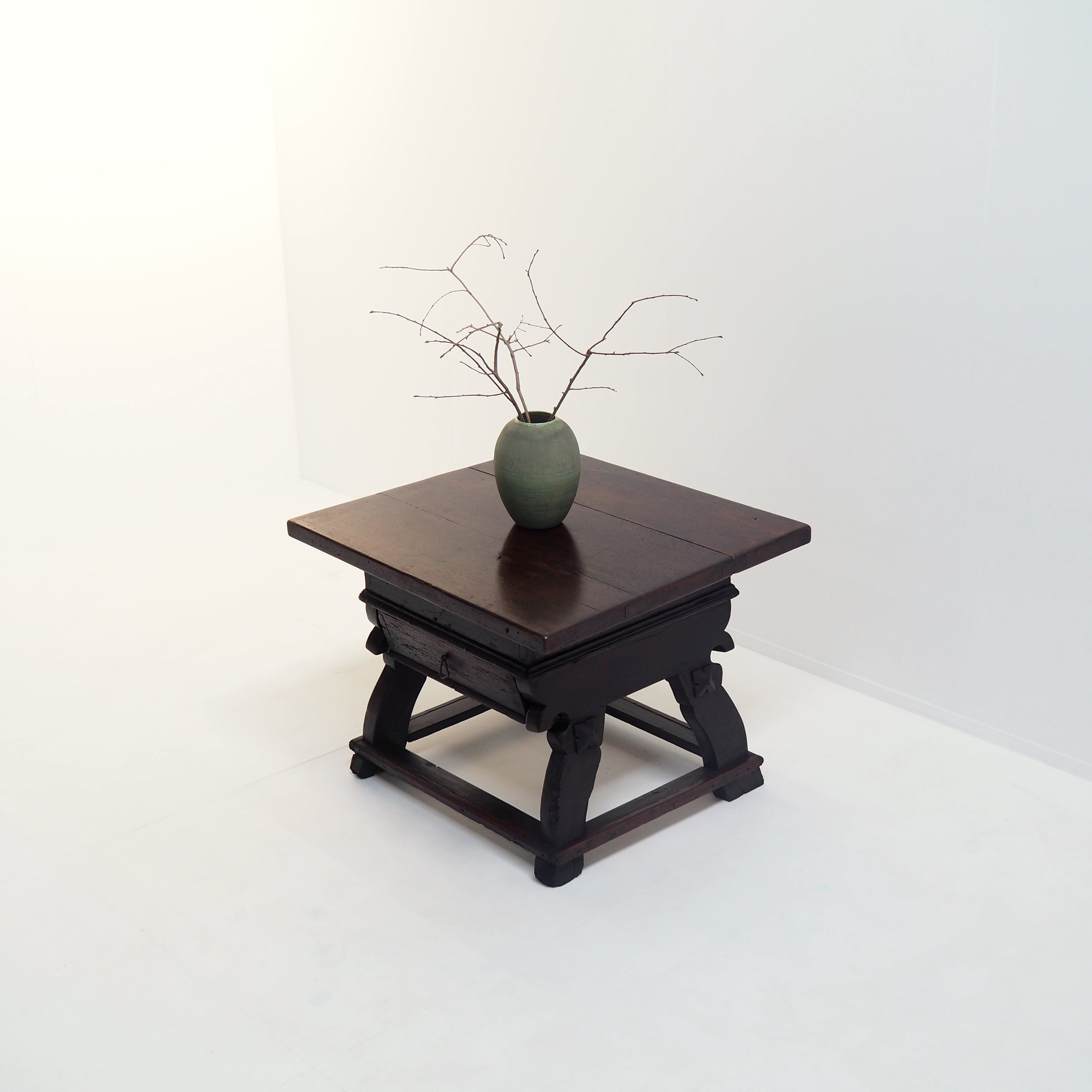 Antique_European_Banker's_or_Rent_Table_with_Sliding_Top_and_Hidden_Storage,_Possibly_Walnut,_18th_Century