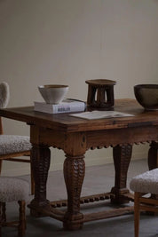 Antique_Baroque_Dining_/_Desk_Table_in_Oak,_Danish_Cabinetmaker,_19th_Century