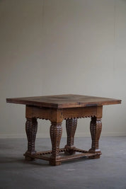 Antique_Baroque_Dining_/_Desk_Table_in_Oak,_Danish_Cabinetmaker,_19th_Century