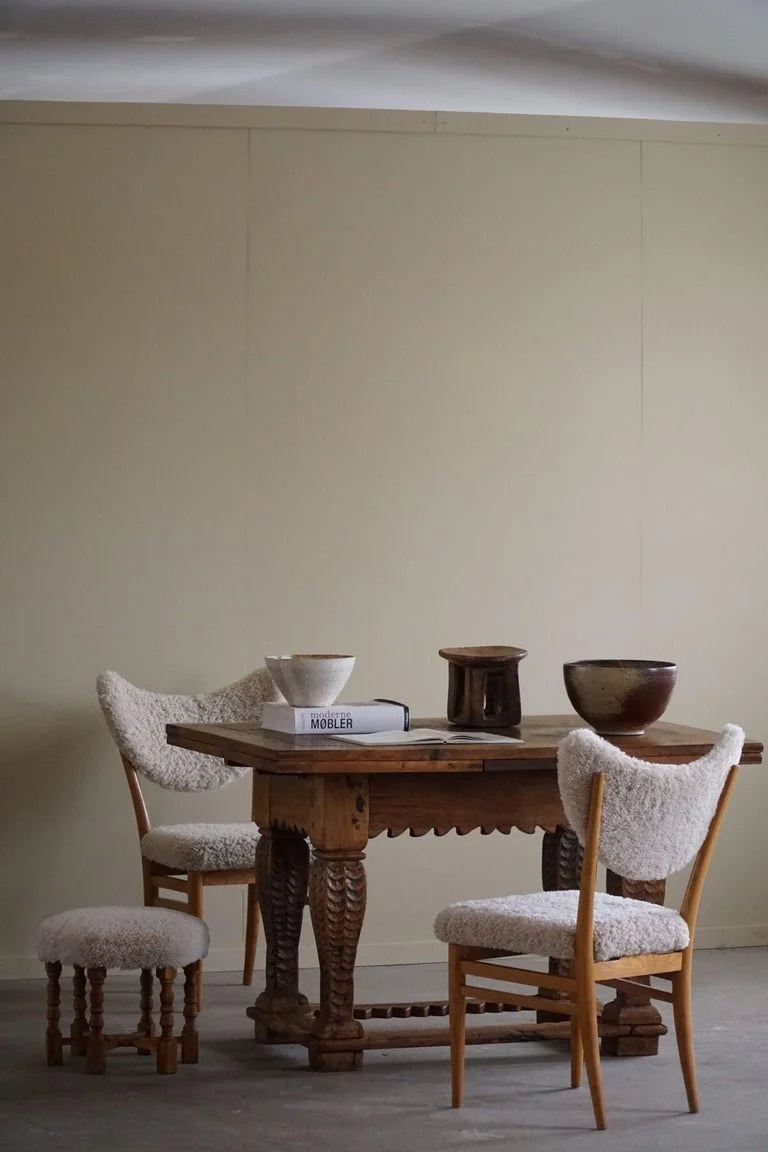 Antique_Baroque_Dining_/_Desk_Table_in_Oak,_Danish_Cabinetmaker,_19th_Century