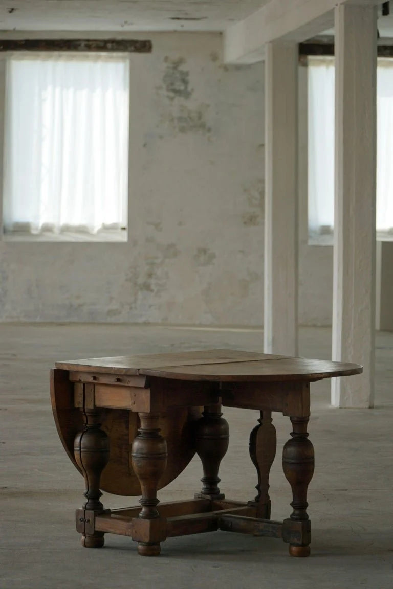 Antique_Baroque_Drop-Leaf_Table_in_Oak,_Danish_Cabinetmaker,_19th_Century