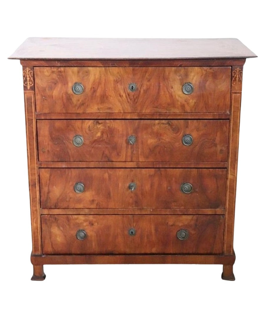 Antique_Chest_of_Drawers_in_Walnut,_Late_19th_Century