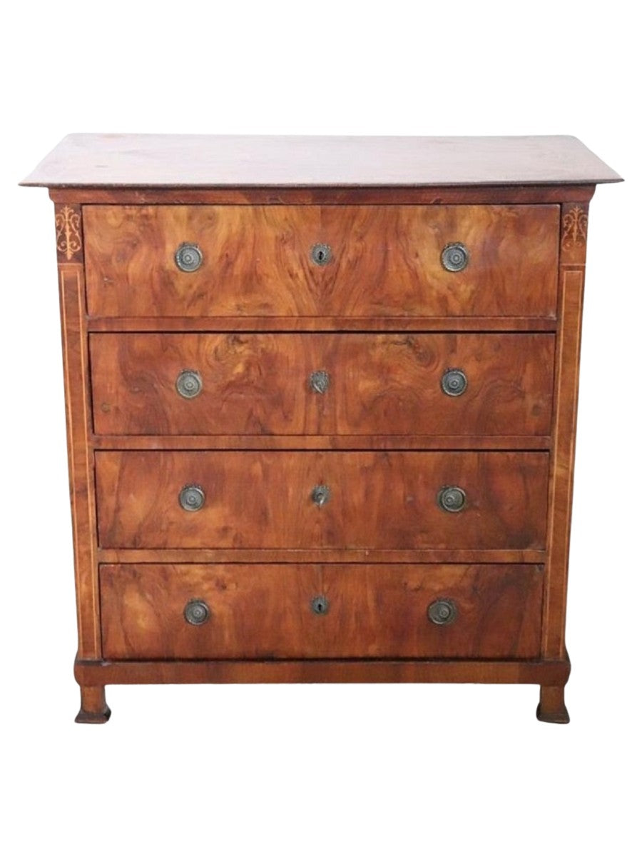 Antique_Chest_of_Drawers_in_Walnut,_Late_19th_Century