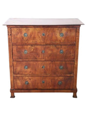 Antique_Chest_of_Drawers_in_Walnut,_Late_19th_Century