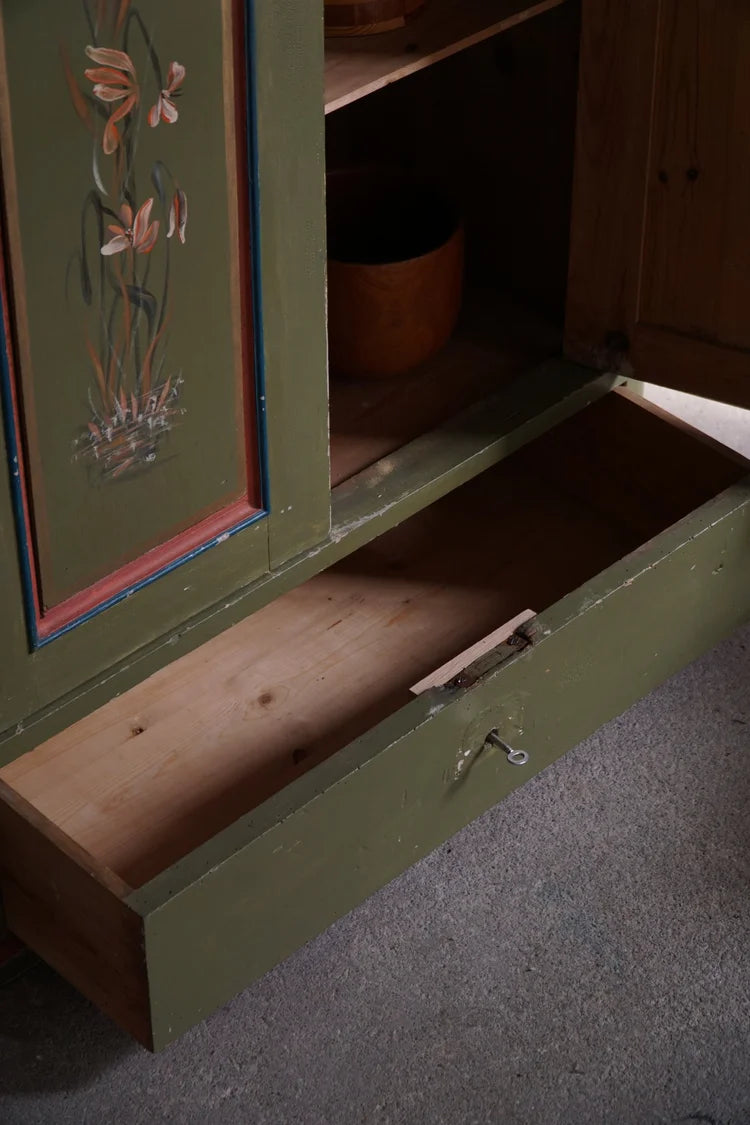Antique_Danish_Painted_Cabinet_with_Floral_Motifs,_Scandinavian_Folk_Art_Cupboard,_19th_Century