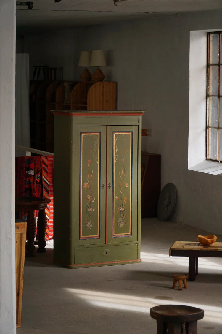 Antique_Danish_Painted_Cabinet_with_Floral_Motifs,_Scandinavian_Folk_Art_Cupboard,_19th_Century