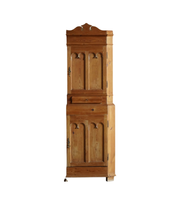 Antique_Danish_Pine_Corner_Cabinet,_Two_Part_Scandinavian_Country_Cupboard,_18th_Century