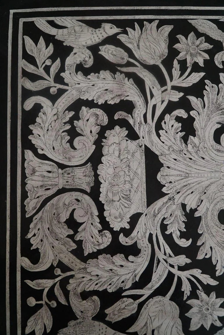 Antique_Italian_Center_/_Desk_Table,_Walnut_&_Marble,_Naples,_19th_Century