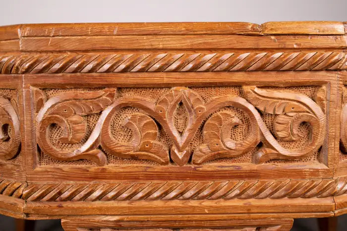 Antique_Moroccan_Center_Table,_Hand-Carved_Atlas_Cedar_Wood