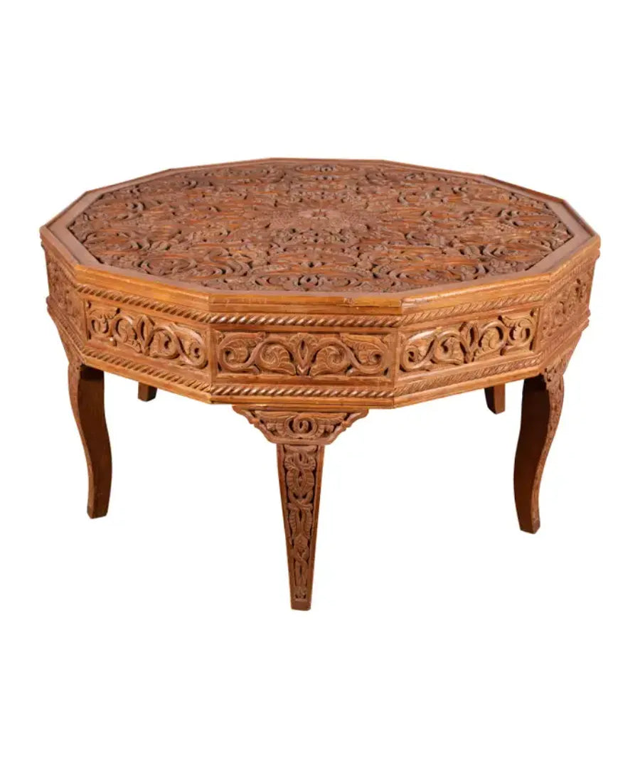 Antique_Moroccan_Center_Table,_Hand-Carved_Atlas_Cedar_Wood