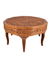 Antique_Moroccan_Center_Table,_Hand-Carved_Atlas_Cedar_Wood