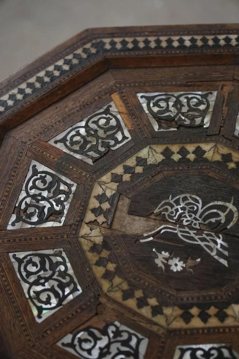 Antique_Octagon_Shaped_Side_Table_in_Oak_&_Mother-of-Pearl_Inlay,_Ottoman_Empire