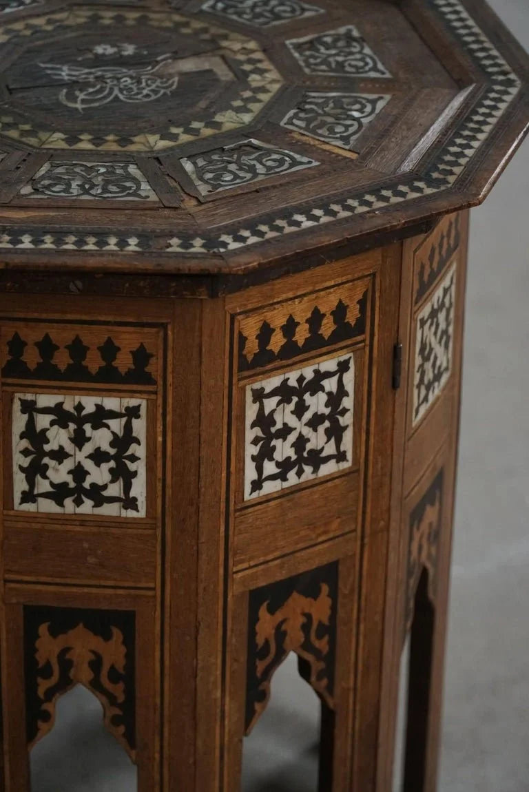 Antique_Octagon_Shaped_Side_Table_in_Oak_&_Mother-of-Pearl_Inlay,_Ottoman_Empire