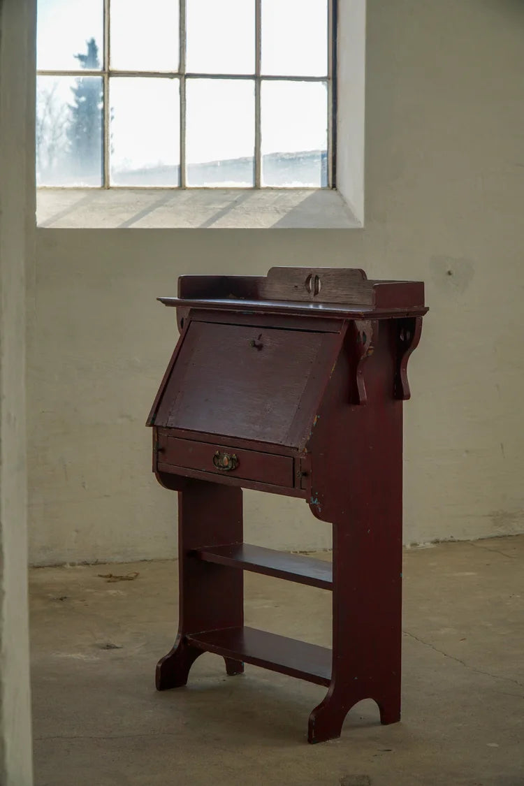 Antique_Painted_Drop_Front_Secretary_Desk,_Scandinavian_Folk_Art_Style