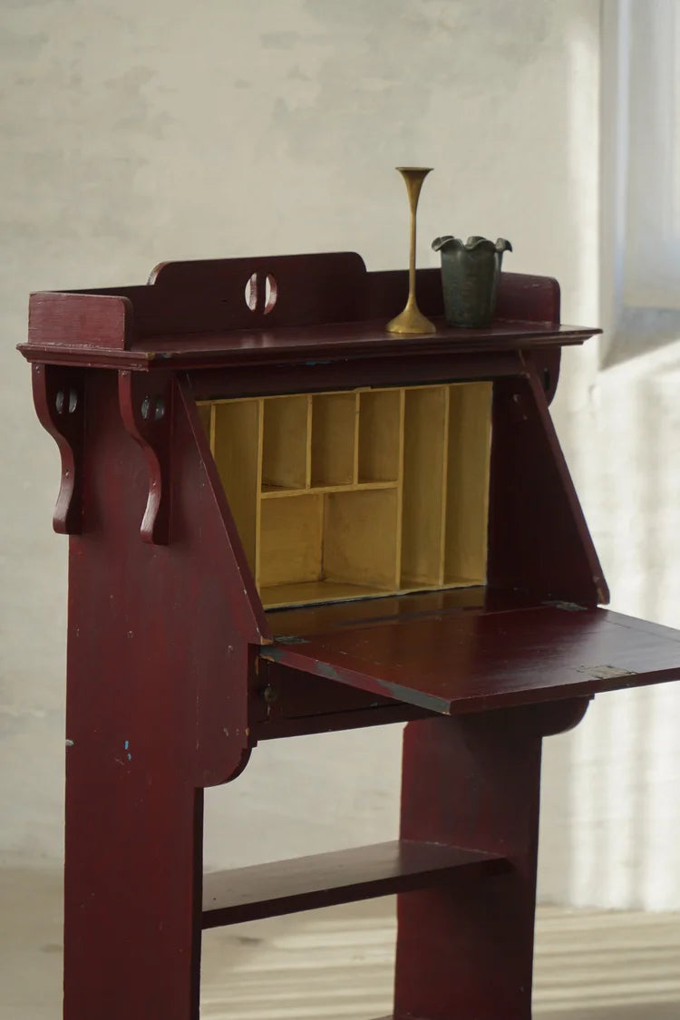 Antique_Painted_Drop_Front_Secretary_Desk,_Scandinavian_Folk_Art_Style