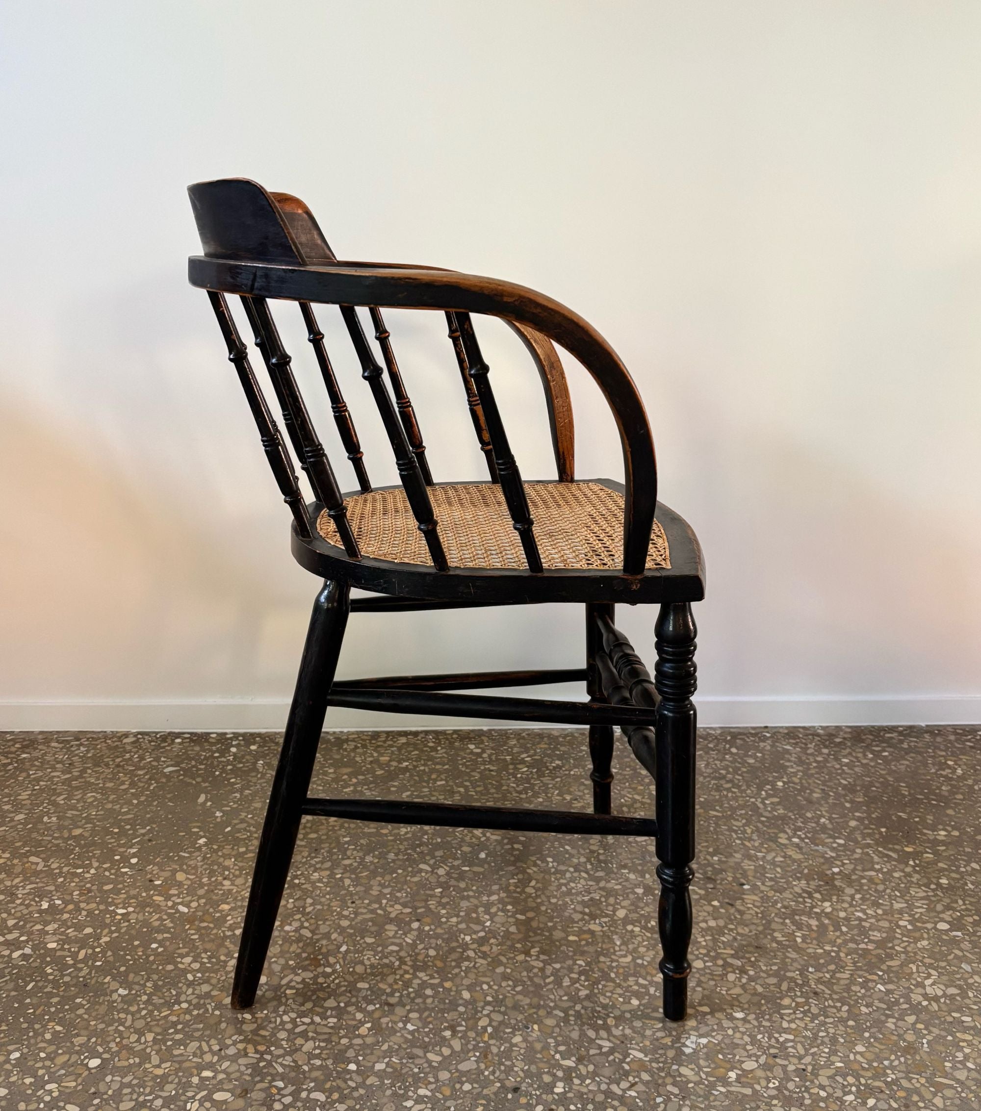 Antique_Organic_Black_Stained_Wood_Armchair_with_Cane_Seat,_circa_1880
