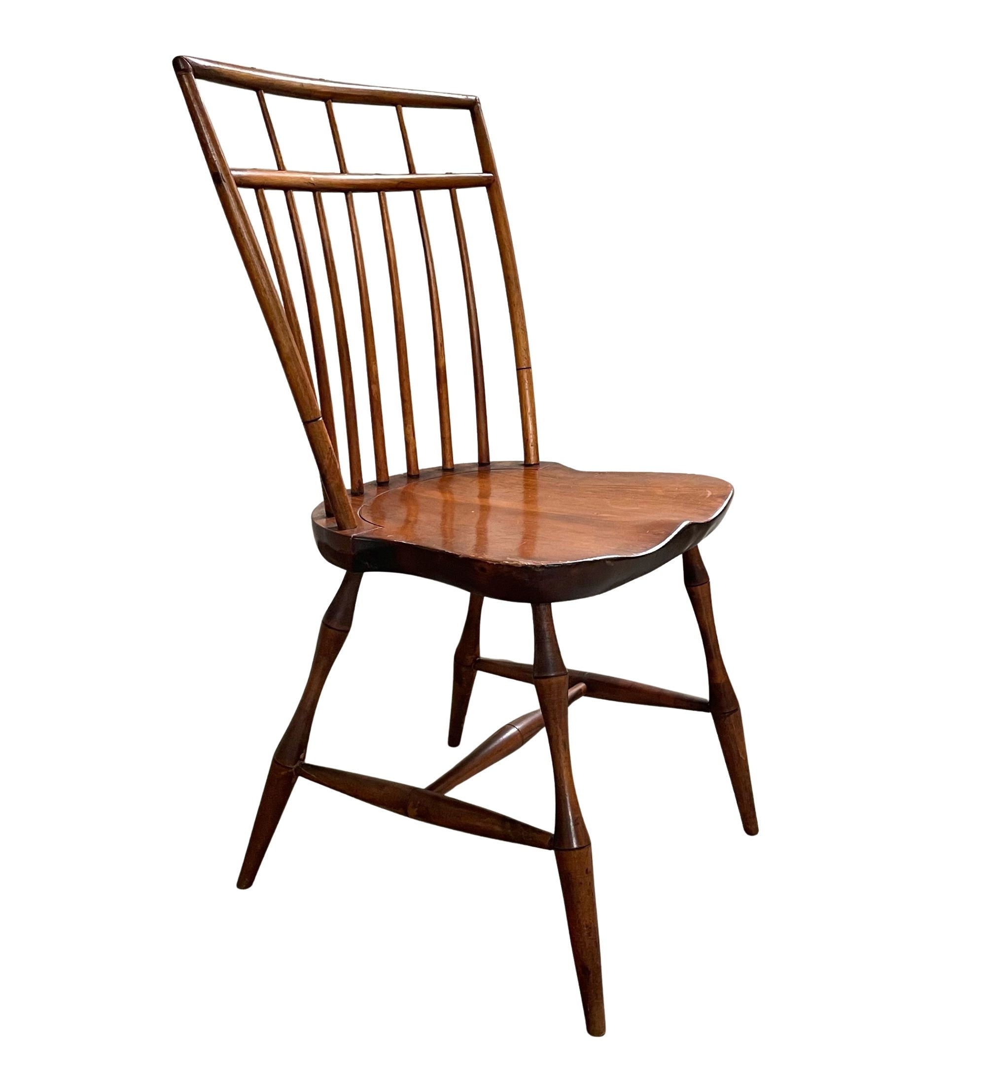Windsor_Style_Chair_Slatted_Back_Wood_1920s_USA