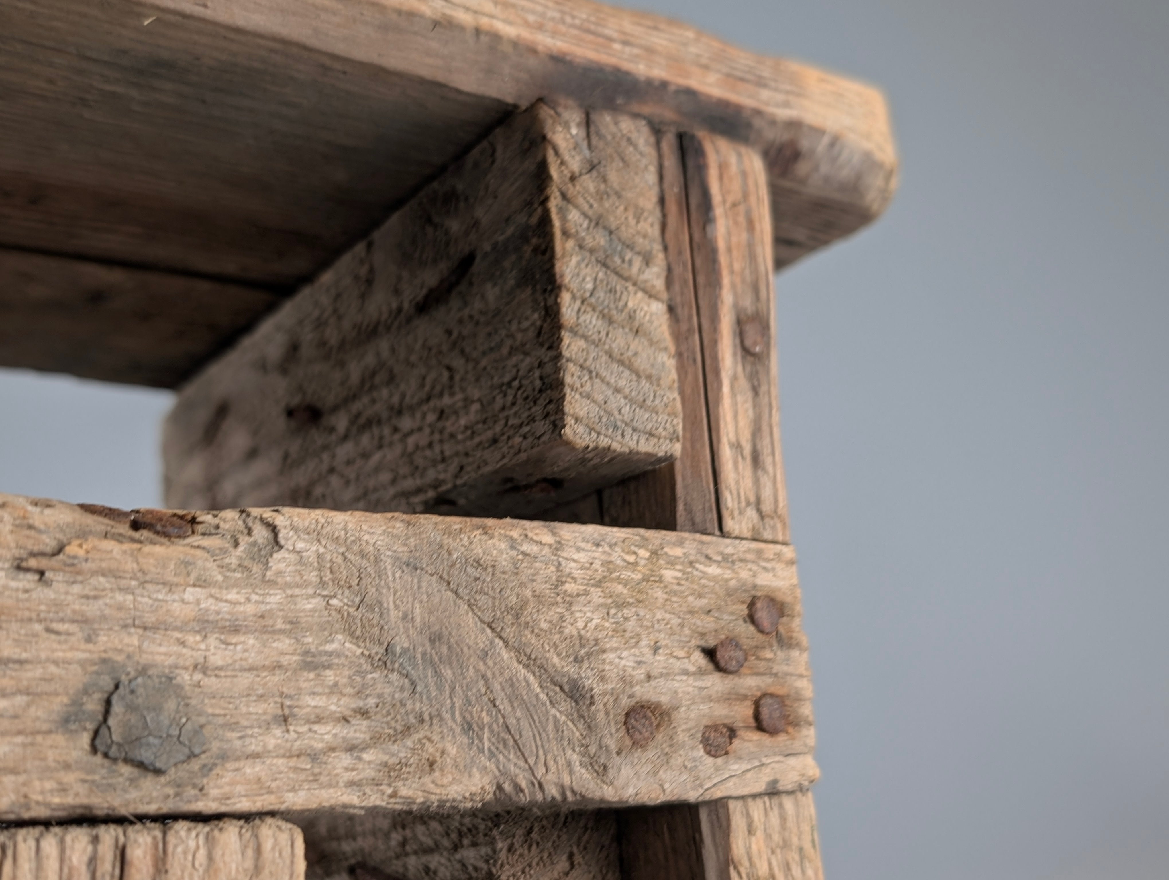 Antique_Wood_Stool,_Wabi_Sabi_Style,_Old_Artisan_Craftsmanship