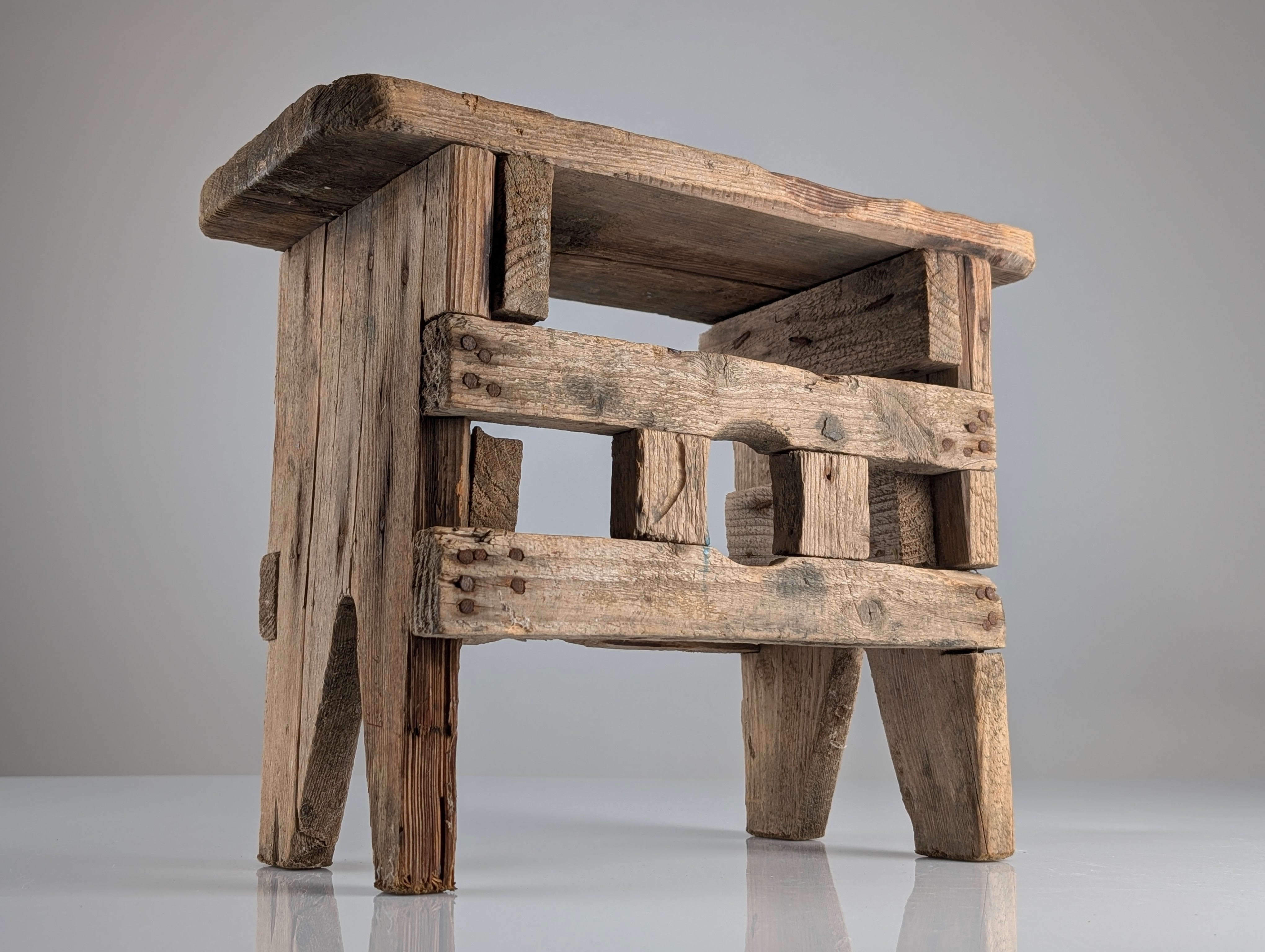 Antique_Wood_Stool,_Wabi_Sabi_Style,_Old_Artisan_Craftsmanship