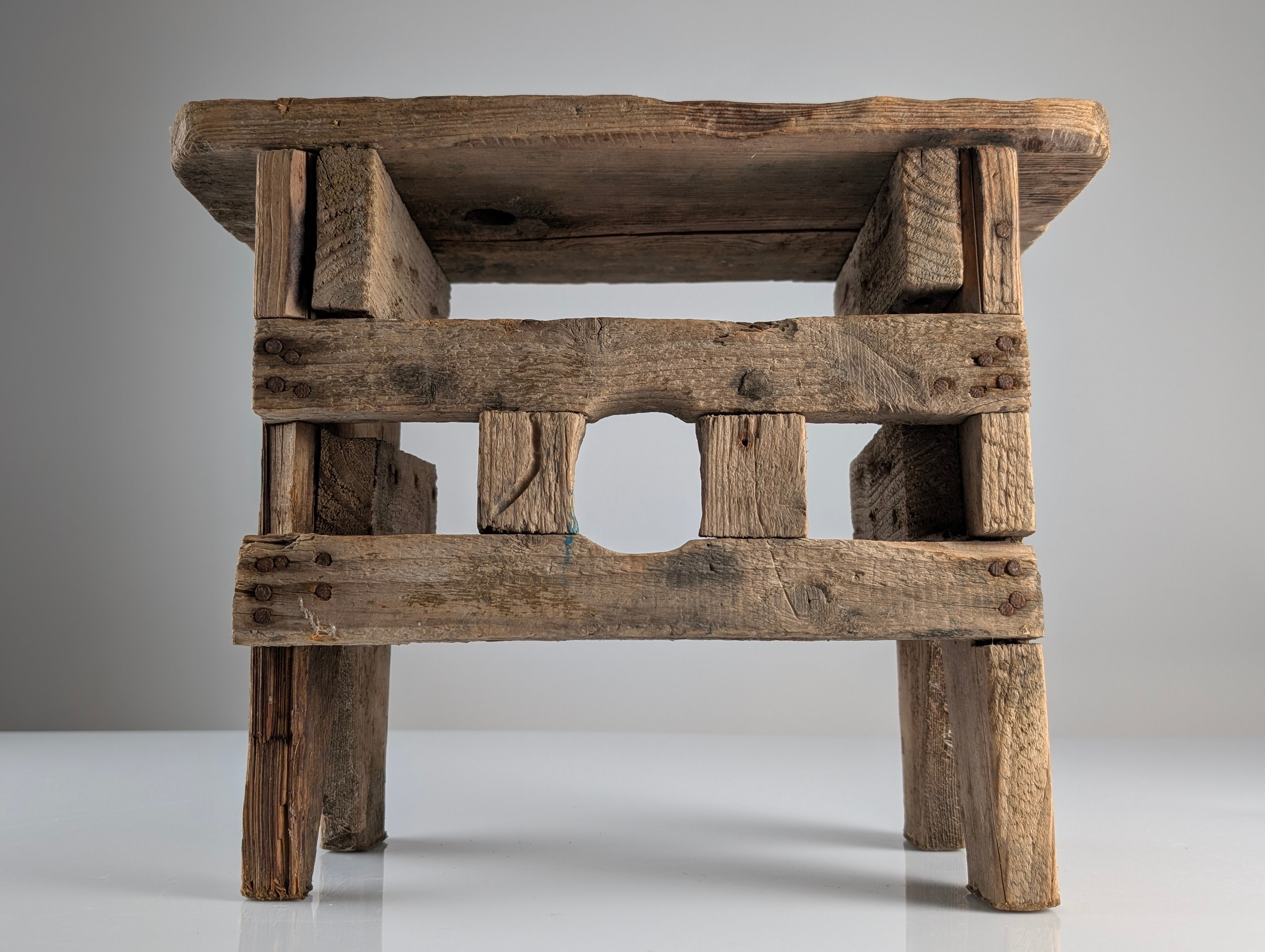 Antique_Wood_Stool,_Wabi_Sabi_Style,_Old_Artisan_Craftsmanship