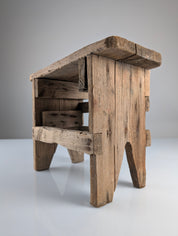 Antique_Wood_Stool,_Wabi_Sabi_Style,_Old_Artisan_Craftsmanship