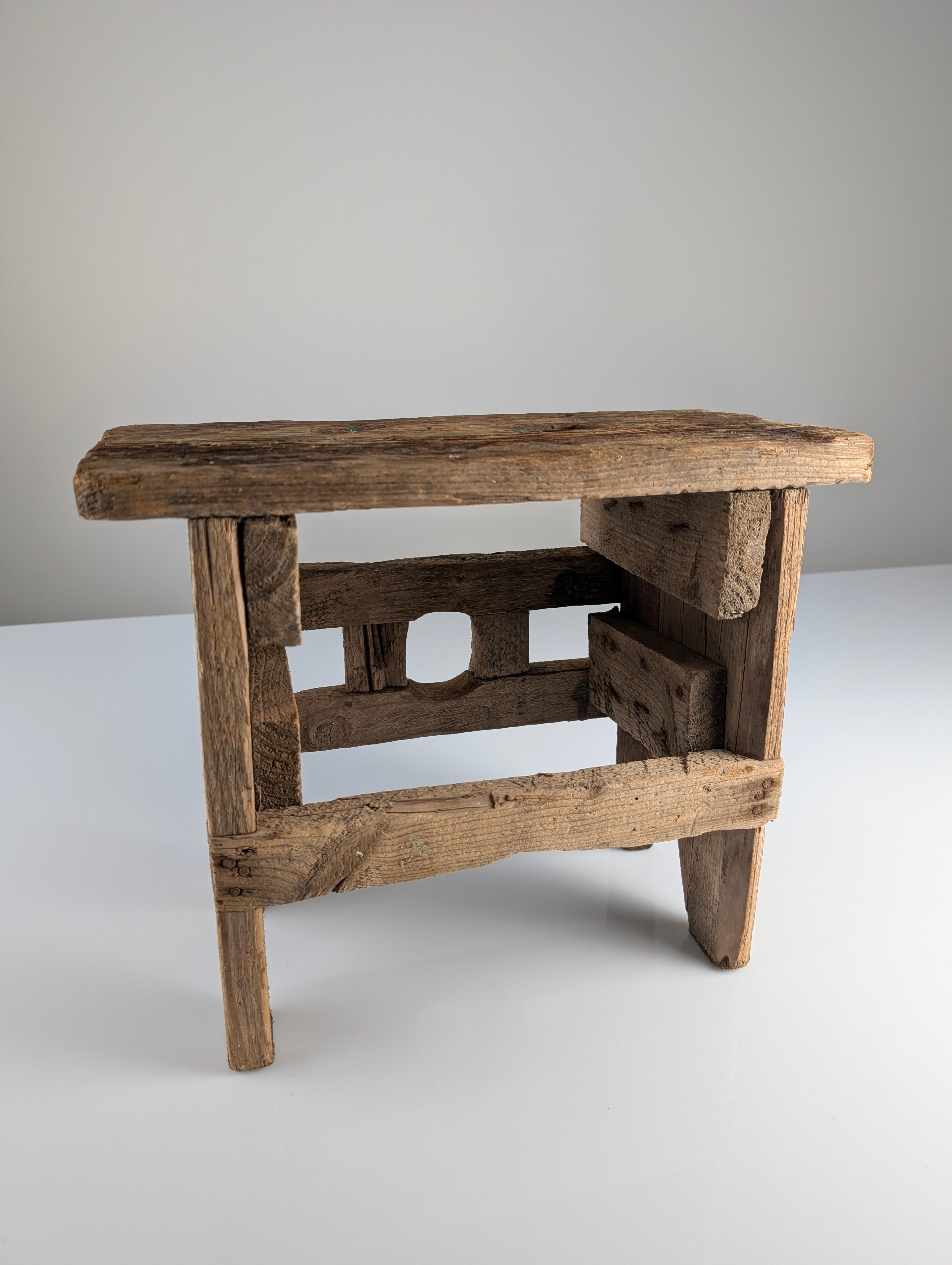 Antique_Wood_Stool,_Wabi_Sabi_Style,_Old_Artisan_Craftsmanship