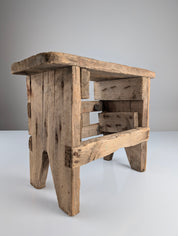 Antique_Wood_Stool,_Wabi_Sabi_Style,_Old_Artisan_Craftsmanship