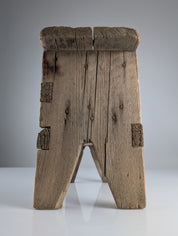 Antique_Wood_Stool,_Wabi_Sabi_Style,_Old_Artisan_Craftsmanship