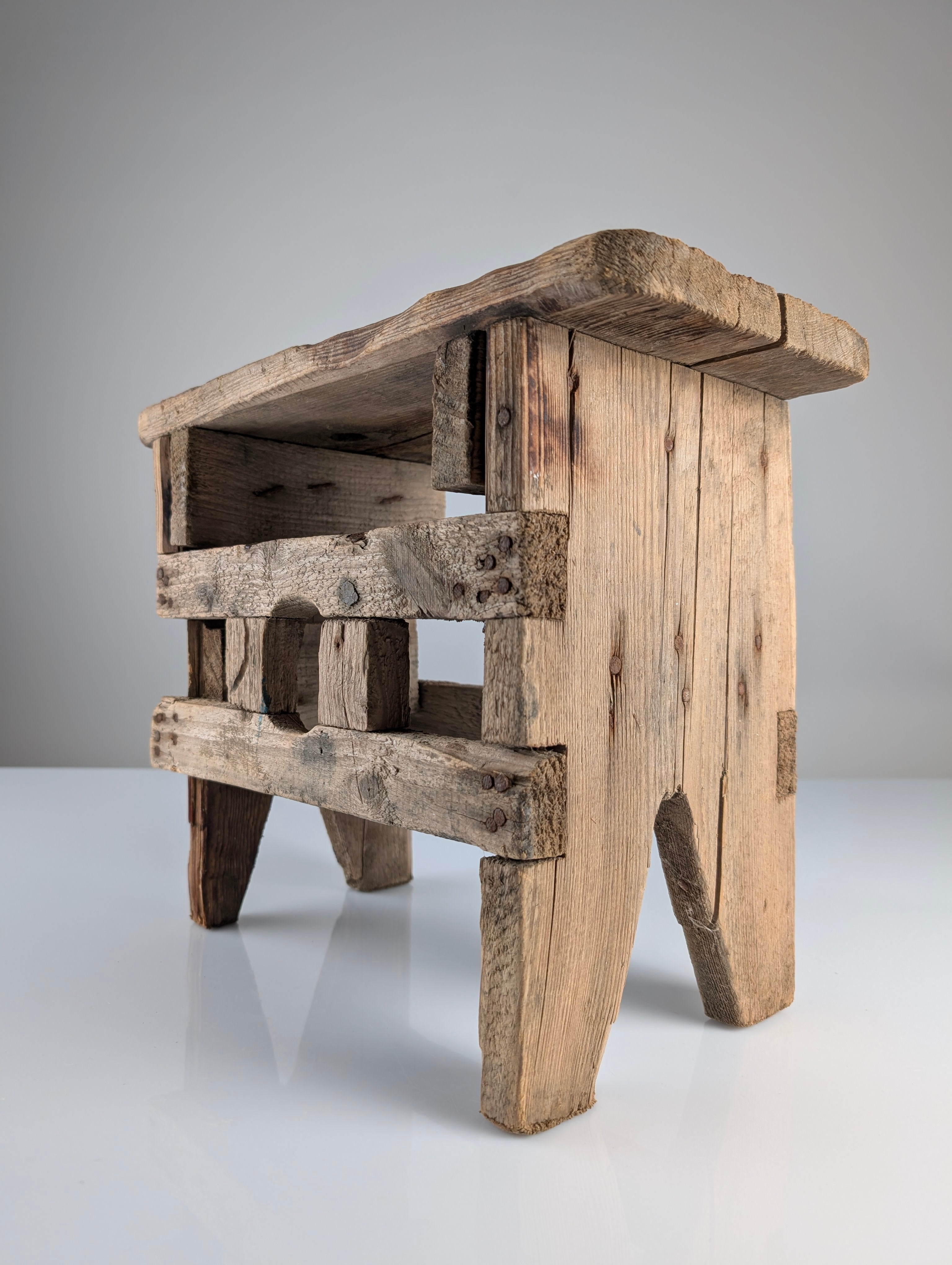 Antique_Wood_Stool,_Wabi_Sabi_Style,_Old_Artisan_Craftsmanship