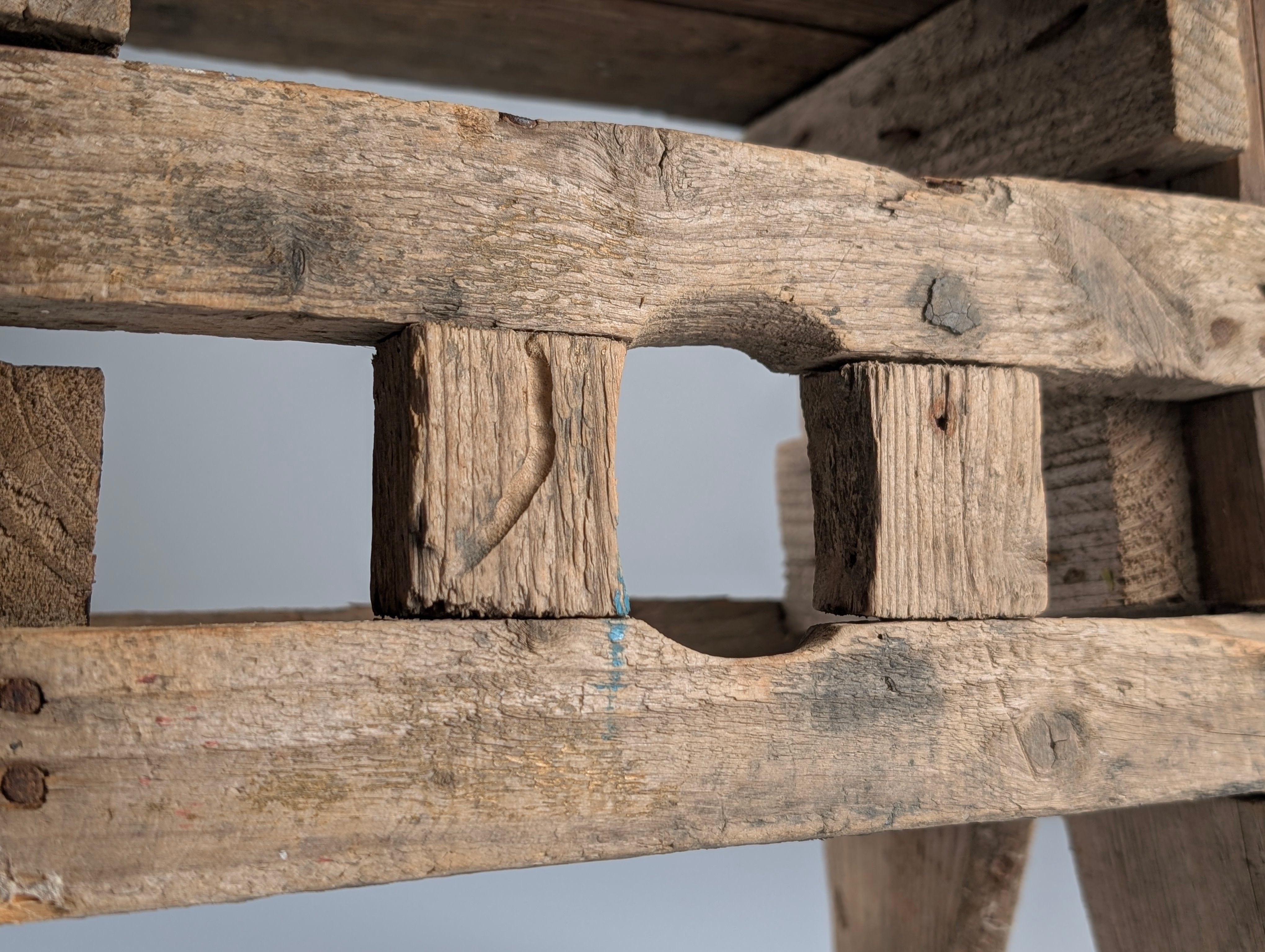Antique_Wood_Stool,_Wabi_Sabi_Style,_Old_Artisan_Craftsmanship
