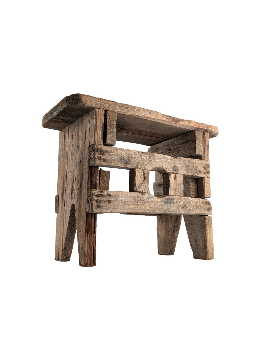 Antique_Wood_Stool,_Wabi_Sabi_Style,_Old_Artisan_Craftsmanship