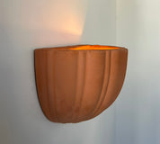 French_Terracotta_Shell_Wall_Light,_1960s