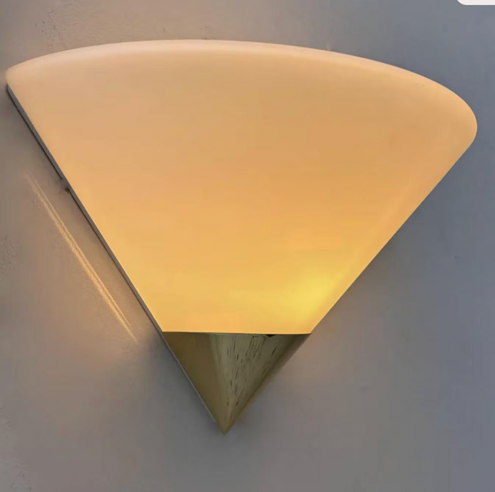 German_Opaline_and_Solid_Brass_Wall_Light,_1980s