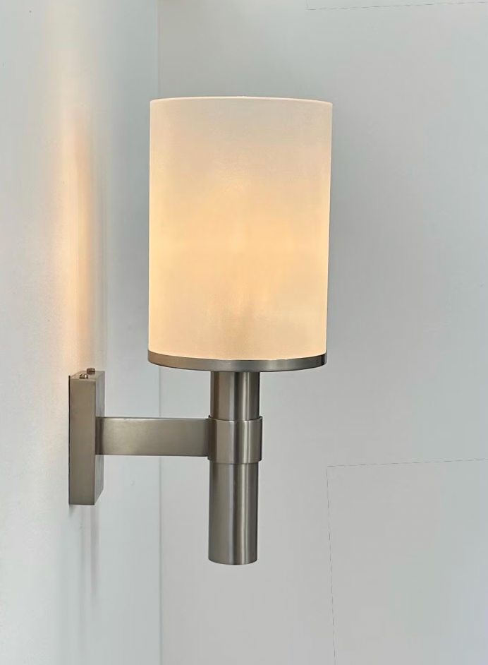 Perzel_Wall_Sconce_in_Metal_and_Opaline_Glass,_French_Modernist_Wall_Light,_1960s