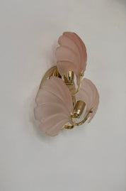 Brass_and_Amber_Shell_Glass_Wall_Light,_France,_1970s