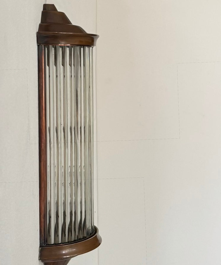 French_Modernist_Copper_and_Glass_Rod_Wall_Light,_1940s