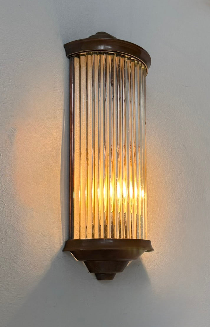 French_Modernist_Copper_and_Glass_Rod_Wall_Light,_1940s