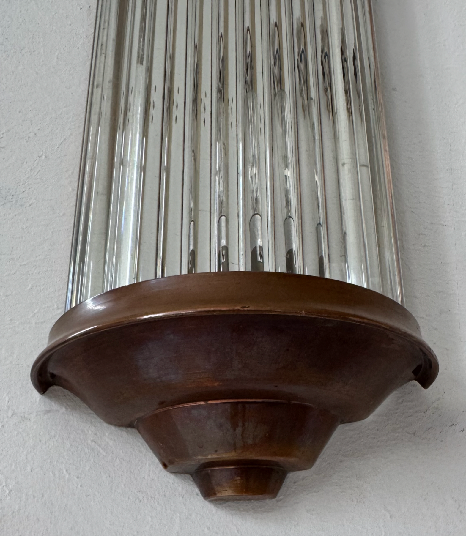 French_Modernist_Copper_and_Glass_Rod_Wall_Light,_1940s