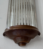 French_Modernist_Copper_and_Glass_Rod_Wall_Light,_1940s