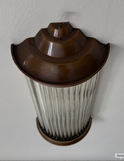 French_Modernist_Copper_and_Glass_Rod_Wall_Light,_1940s