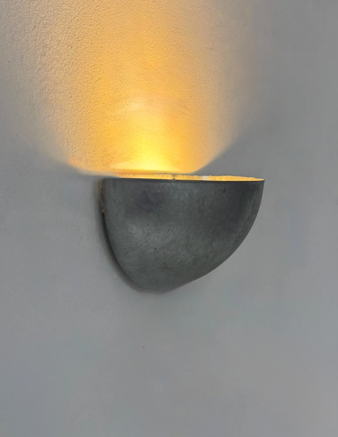 French_Patinated_Steel_Half_Moon_Wall_Sconce,_1970s