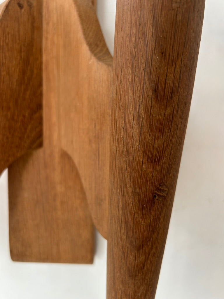 French_Double_Wall_Light_in_Solid_Oak,_1950s
