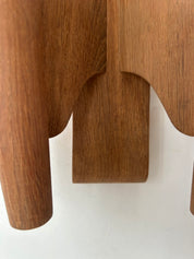 French_Double_Wall_Light_in_Solid_Oak,_1950s