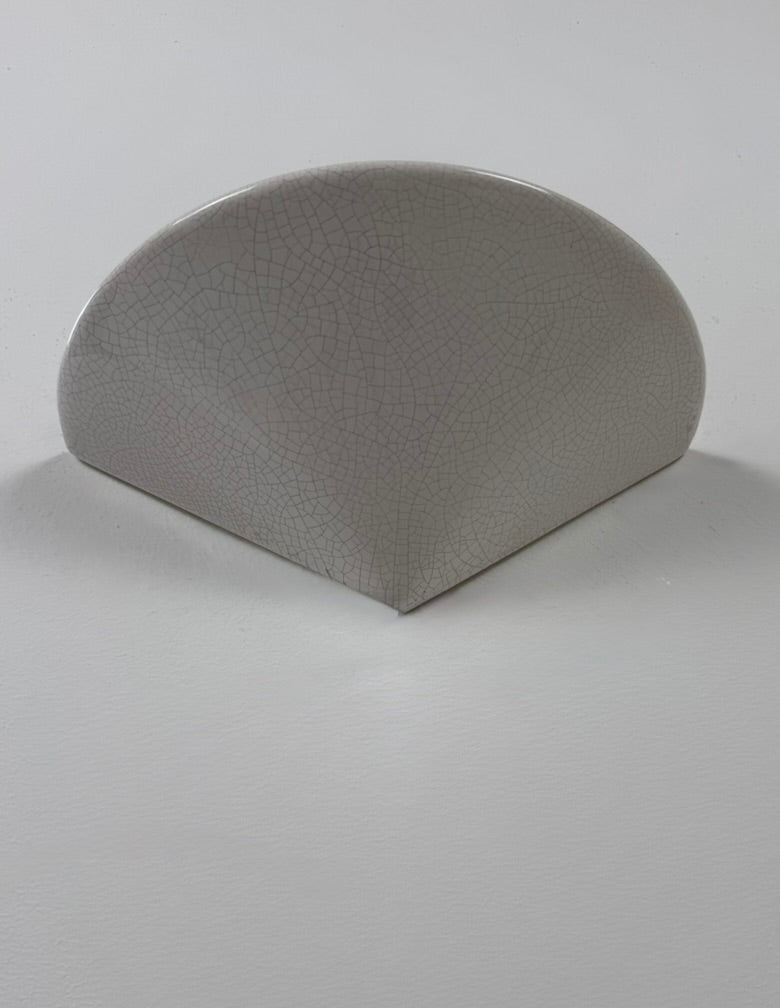 French_White_Craquelé_Porcelain_Wall_Sconce,_Indirect_Mid_Century_Wall_Light,_1970s
