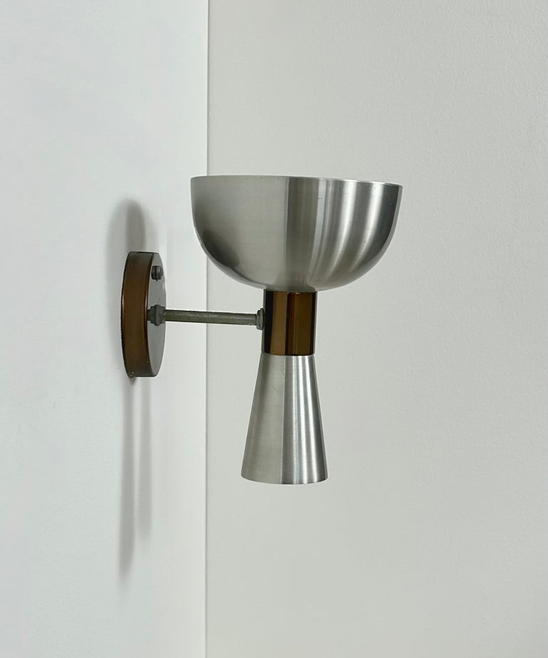 Dutch_Brushed_Metal_and_Copper_Wall_Light,_1960s