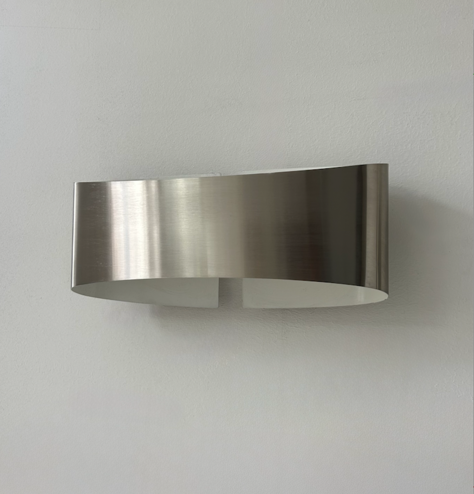 French_Brushed_Metal_Folded_Sheet_Wall_Sconce,_1980s