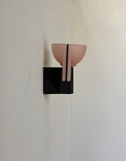 Italian_Brushed_Metal_and_Pink_Frosted_Glass_Wall_Light,_1980s