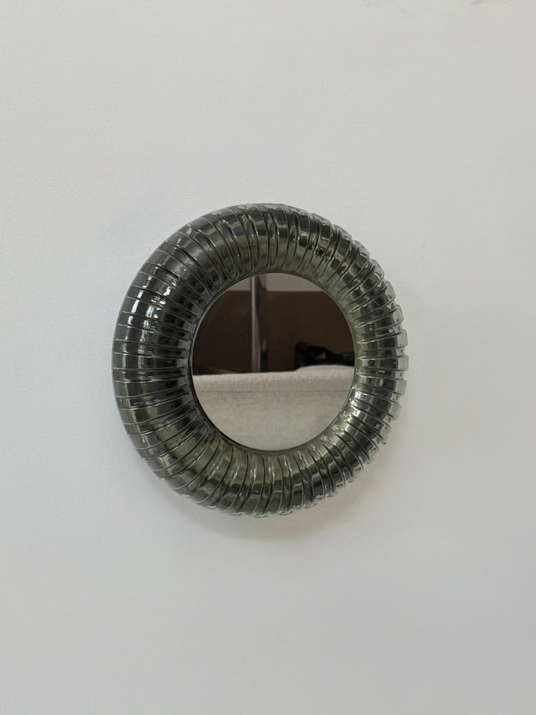 Murano_Pressed_Glass_and_Mirrored_Stainless_Steel_Wall_Light,_Italy,_1960s