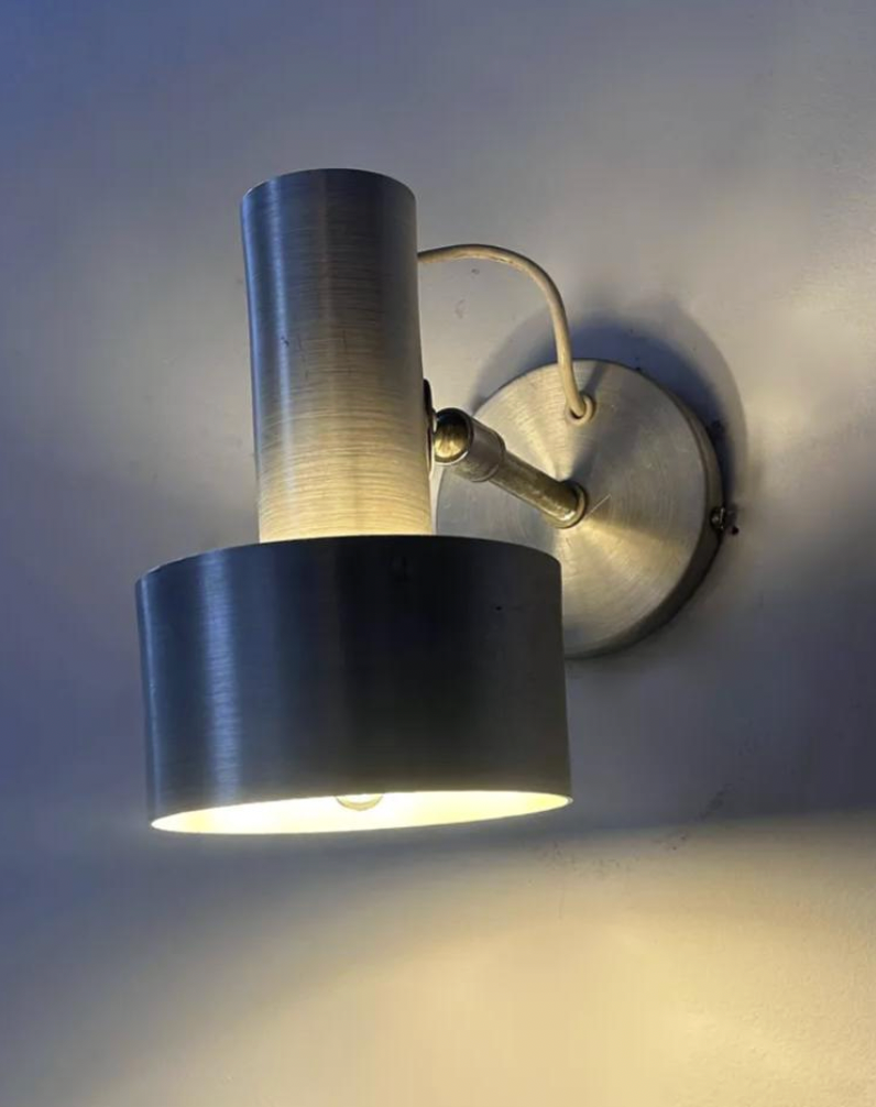 French_Adjustable_Brushed_Aluminium_Wall_Light,_1970s
